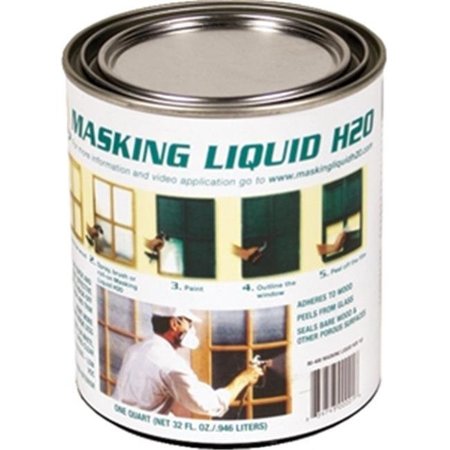 ASSOCIATED PAINT Associated Paint 80-400-4 1 Quart Clear Masking Liquid H2O 839793000016